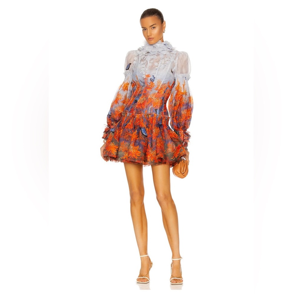 ✨Botanica Mini Dress in Zimmermann's Spring 2021 "Wild Botanica" Collection✨ - Picture 6 of 9